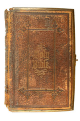 an old bible, printed in 1865.