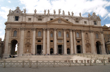 Fototapeta na wymiar the st. peter's square in vatican city