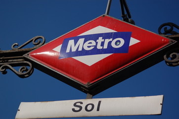 sol metro station in madrid