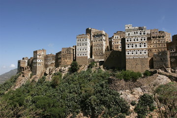 Fototapeta premium village du yemen