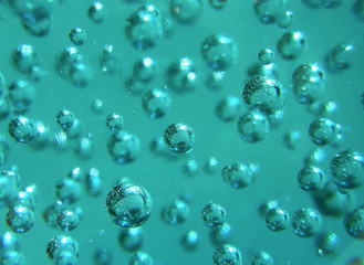 bubbles in glass