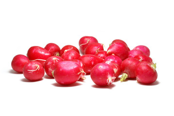 radish isolated on white