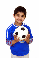kid with soccer ball
