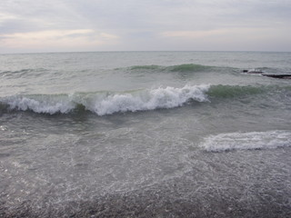 storm in the sea