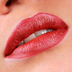 beautiful red lips