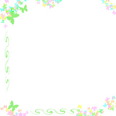 butterfly border paper