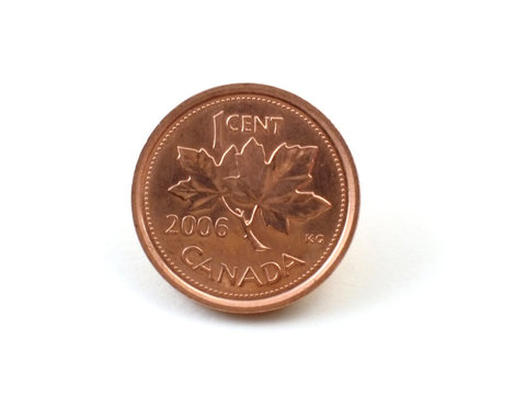Canadian Penny In Macro