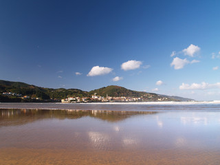 playa de laida en la biosfera de urdaibaia