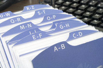 index file with keyboard