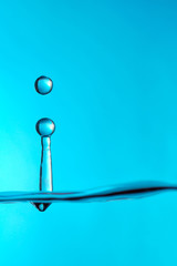 blue water droplet