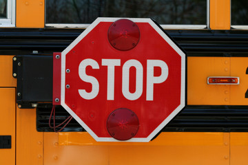 school bus stop sign