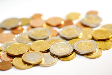 group of euro coins