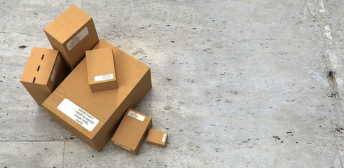 box on concrete
