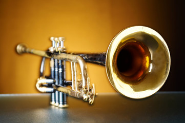 an old trumpet