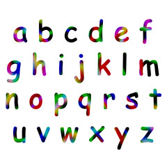colorfull alphabet