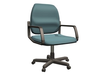 Fototapeta premium fauteuil fond blanc