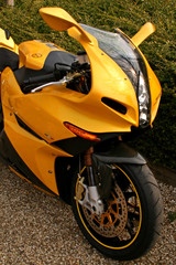 yellow superbike