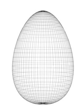 Wire Frame Egg