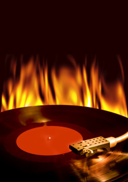 burning record