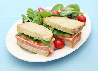 black forest ham sandwich