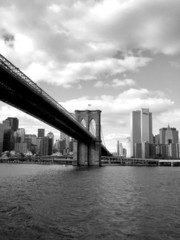 Obraz premium Most Brookliński i Nowy Jork