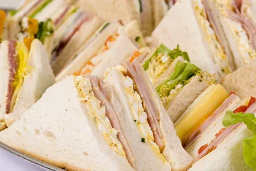 Foto op Canvas close up sandwich platter © winterstorm