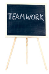 chalkboard and teamwork