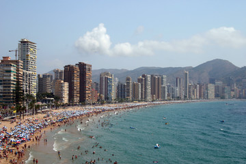 Obraz premium lavante beach at benidorm