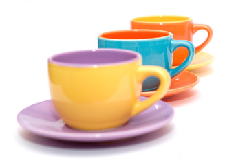 colourfull coffee cups
