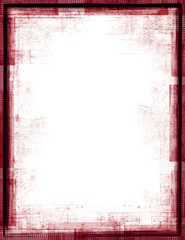 red grunge frame