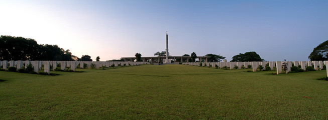 panoramic view of a war memorial