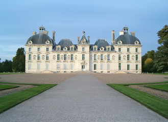 Fototapeta na wymiar cheverny zamek inspirowane przez Hervé dla Tintina jako kapitan łupacza