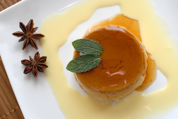 dessert au caramel