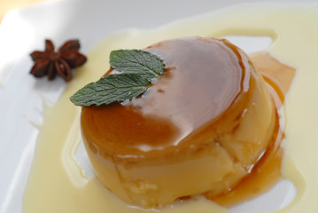 dessert au caramel