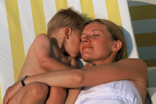 couple m&egrave;re fils