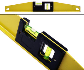 used spirit level - isolated