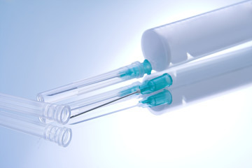 medical injection and needle