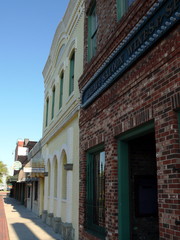 old buildings on city street