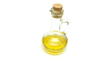 decanter with an olive oil