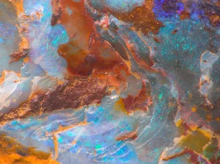 Fotobehang opalescent gemstone texture © Darek
