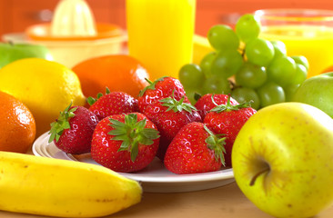 fresh fruit for breakfast