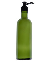 green bottle, clip-pathed