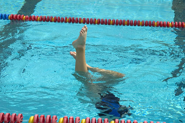 synchronized swimmer