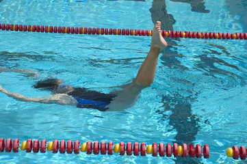 synchronized swimmer