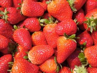 strawberries background