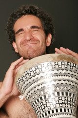 male drum player