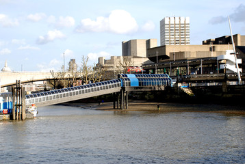 south bank of thames with festival pier