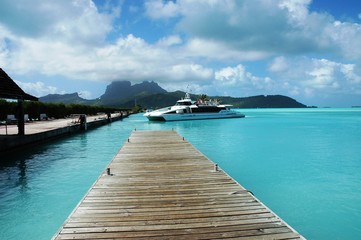 arrivée au paradis de bora bora