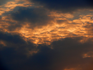 Naklejka na ściany i meble sunset sky clouds