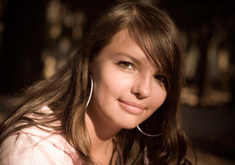 Obraz premium portrait of young laughing woman